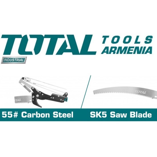 Extendable pole saw and pruner 2.8m