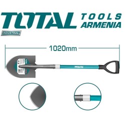 Steel shovel with fiberglass handle 1020mm