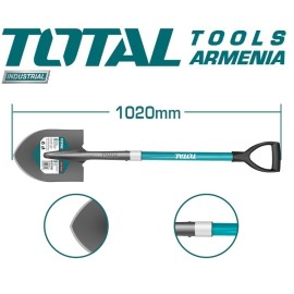 Պողպատե բահ ապակեպլաստ բռնակով 1020 մմ
