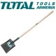 Steel shovel with wooden handle 1470mm Steel shovel with wooden handle 1470mm