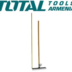 Rake with wooden handle 1200mm