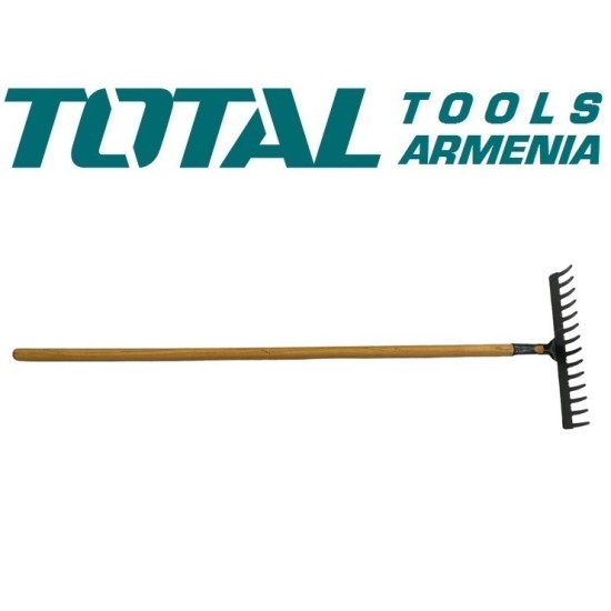 Rake with wooden handle 1200mm