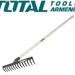 Rake with wooden handle 1200mm