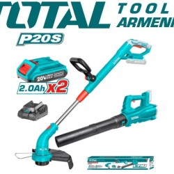 Lithium ion grass trimmer and blower 20V