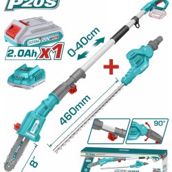 Li-ion Hedge Trimmer and pole saw 20V