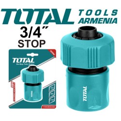 Plastic hose connector stop 3/4"