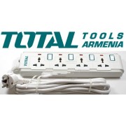 Երկարացման լարով վարդակ (ուդլինիտել) 4 տեղ 3մ