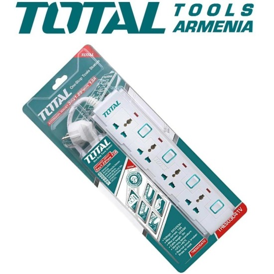 Extension Socket 4 places, 3 m Extension Socket 4 places, 3 m