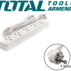 Extension Socket 4 places, 3 m 