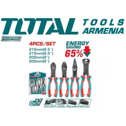 4 Pcs compound action pliers set