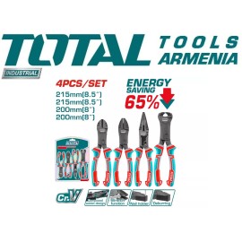 Տափակաբերան աքցանների հավաքածու 4 հատ