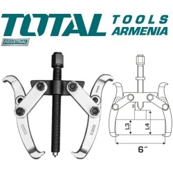 Double-grip bearing puller 150 mm
