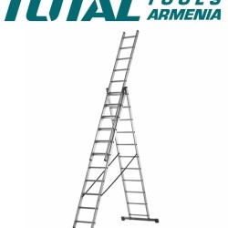 Three-section extension ladder