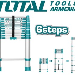 Telescopic ladder 6 steps