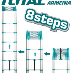 Telescopic ladder 8 steps