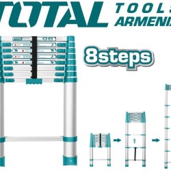 Telescopic ladder 8 steps