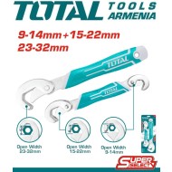 Bent Wrench 9-14mm, 15-22mm, 23-32mm