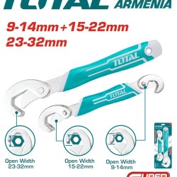 Bent Wrench 9-14mm, 15-22mm, 23-32mm