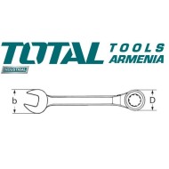 Ratchet spanner 19mm