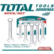 Combination wrench set 6pcs