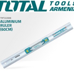Aluminum ruler with level 600mm