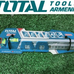 Aluminum ruler with level 60 cm