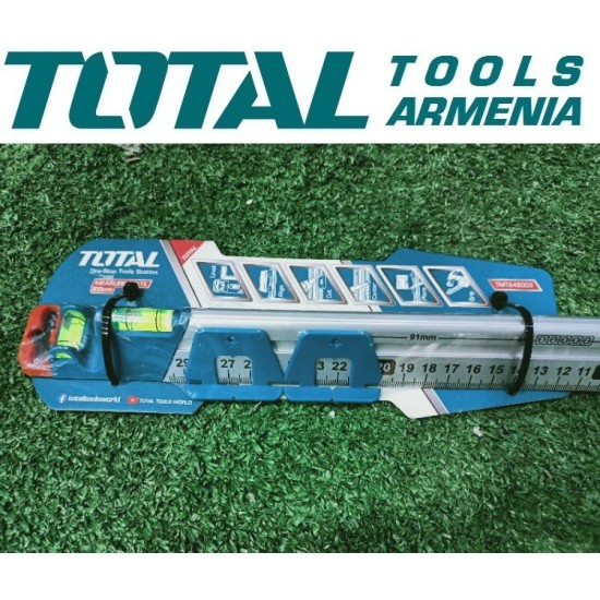Aluminum ruler with level 60 cm Aluminum ruler with level 60 cm