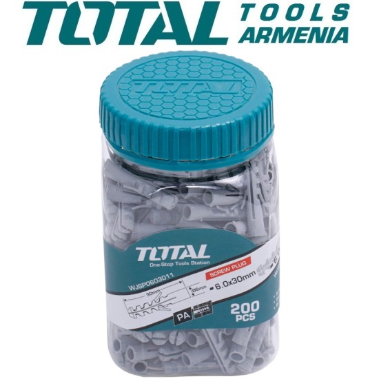Plastic dowel 6x30mm
