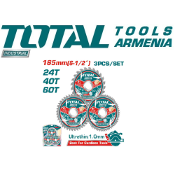 Ultra-thin TCT saw blade set