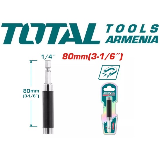 Magnetic screwdriver bit extension bar 80mm Magnetic screwdriver bit extension bar 80mm