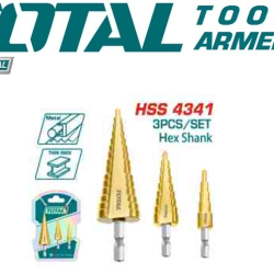 3 Pcs step drill bit set