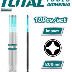 PH2 impact screwdriver 200mm bits set 10pcs