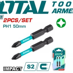 Impact screwdriver bits set 2pcs 50mm