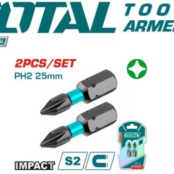 PH2 impact screwdriver bits set 2pcs 25mm