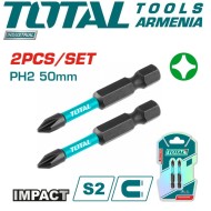 PH2 impact screwdriver bits set 2pcs