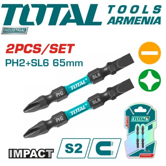 Impact bits double-sided 2 pcs Impact bits double-sided 2 pcs