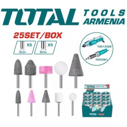Set of accessories for graver 25 pieces