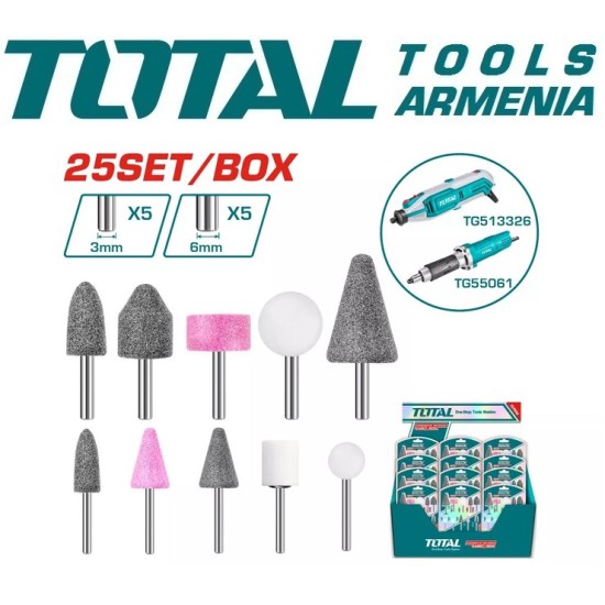 Set of accessories for graver 25 pieces Set of accessories for graver 25 pieces