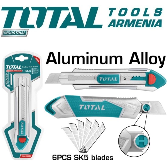 Retractable knife with aluminum body Retractable knife with aluminum body