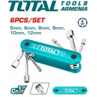 Folding set of nut driver 6 pcs.