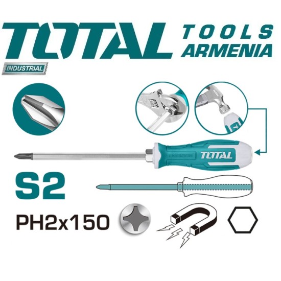 Impact Crosshead Screwdriver PH2x150mm Impact Crosshead Screwdriver PH2x150mm