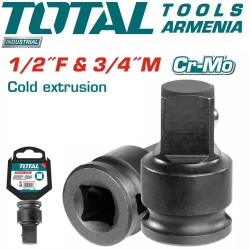 Impact socket adapter 1/2" (F) x 3/4" (M)