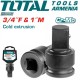 Impact socket adapter 3/4" (F) x 1" (M) Impact socket adapter 3/4" (F) x 1" (M)