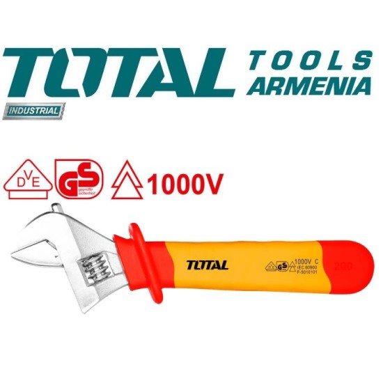 Insulated adjustable Wrench 250mm(10˝) Insulated adjustable Wrench 250mm(10˝)