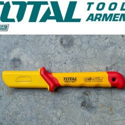 Insulated cable stripping knife