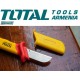 Insulated cable stripping knife