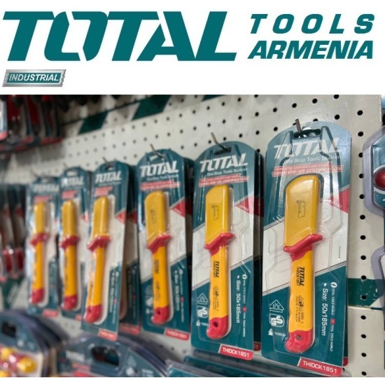 Insulated cable stripping knife
