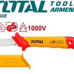 Insulated cable stripping knife