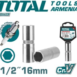 Spark plug socket 16mm - 1/2 "