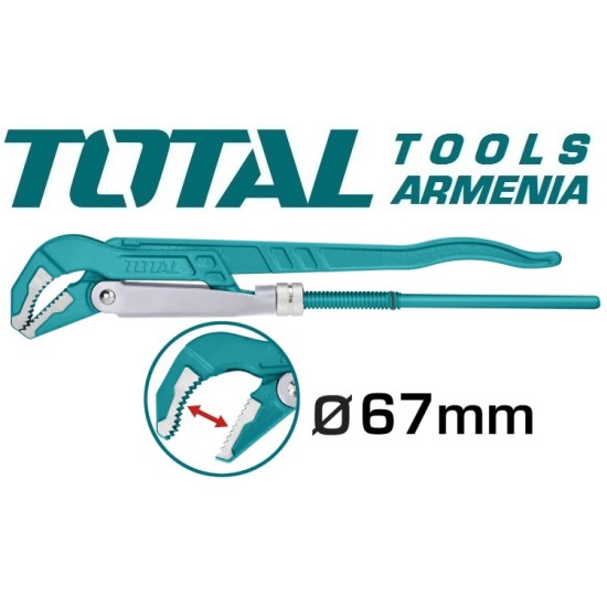 Heavy duty pipe wrench 0-67mm Heavy duty pipe wrench 0-67mm